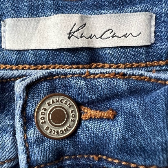 KanCan Women’s High Rise Raw Hem Frayed Ankle Jeans KC9121M, Size 7 / 27 - Picture 5 of 10